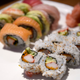 California Roll, forefront, alongside Rainbow Roll at Namiko's Sushi Bar in Colorado. (Photo: Seth McConnell/The Denver Post via Getty Images)